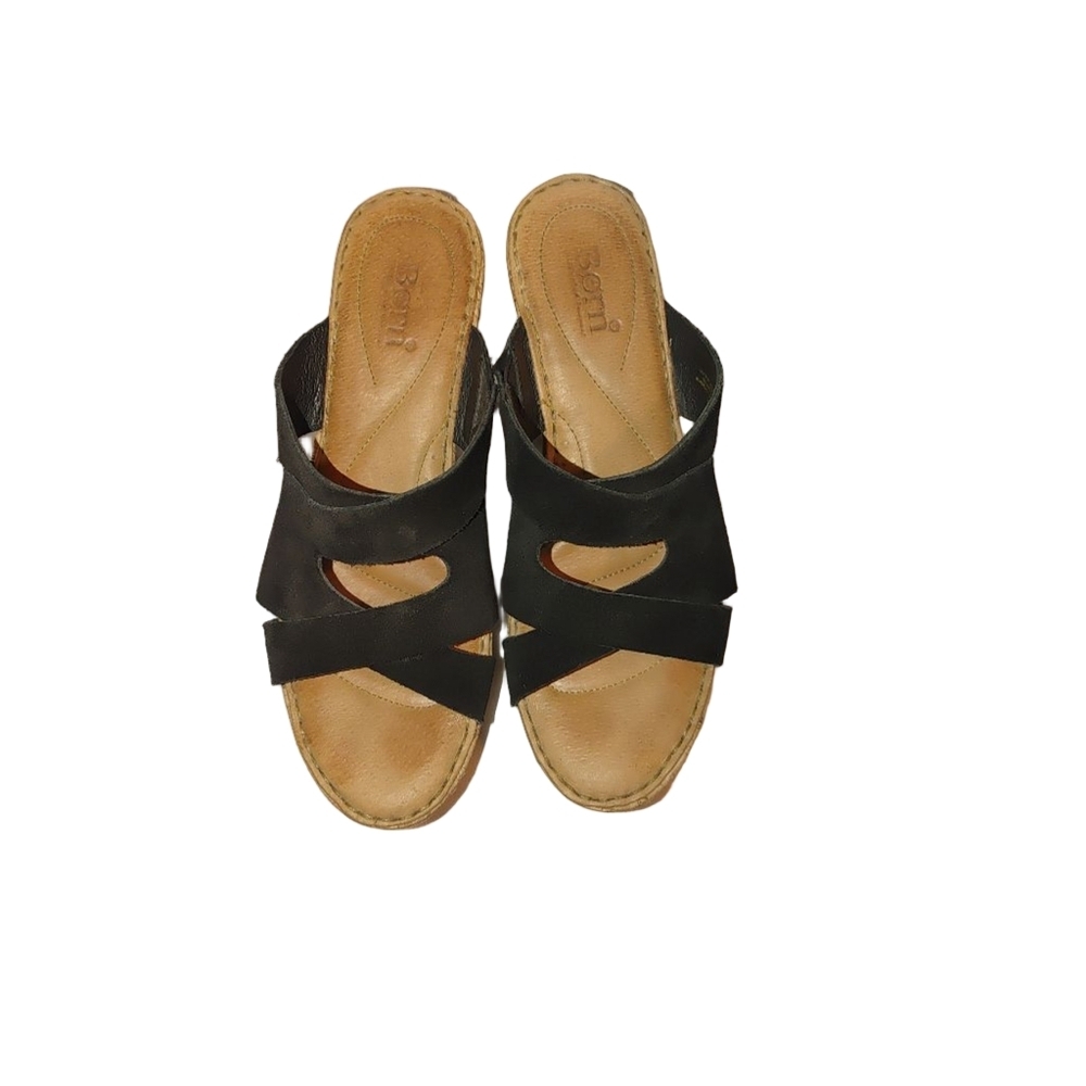 Born Rosa Wedge Slides Size 8M - Picture 5 of 8